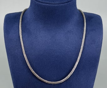 Sarda Sterling Silver Snake Chain Necklace