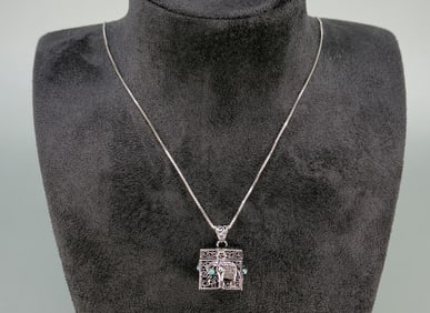 Bella Luce Sterling Luce Prayer Box Pendant