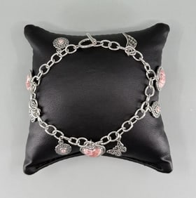 Bella Luce Sterling Silver Heart Bracelet