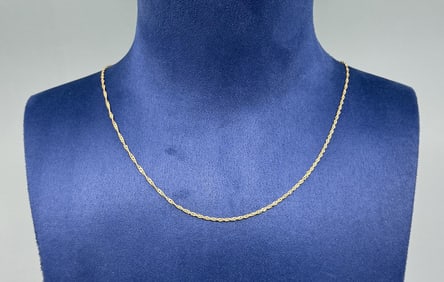 14K Gold Curb Chain