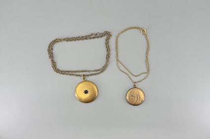 Group of Art Deco Gold Filled Lockets