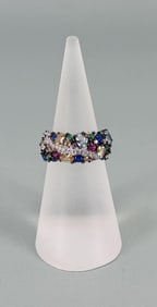 Bella Luce Sterling Silver Multi Stone Ring