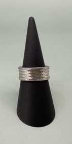 Maestro Gold Stretch Mesh 14K White Gold Ring