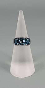 Bella Luce Sterling Silver London Blue Topaz Ring