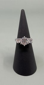 Palm Beach Jewelers Sterling Silver CZ Ring