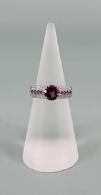 Bella Luce Sterling Silver Rhodolite Garnet Ring