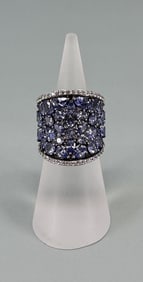 Bella Luce Sterling Silver Blue Tanzanite ring