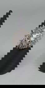 Sarda Sterling Silver Lion Head Ring (1 of 5)