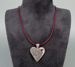 Shube Dakota West Sterling Silver Heart Necklace