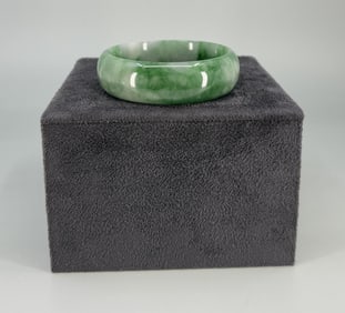 Chinese Green Jade Bangle Bracelet