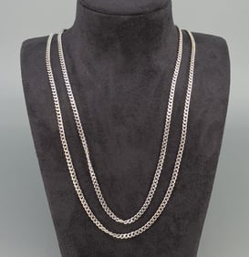 Sterling Silver Cuban Link Chain Necklace