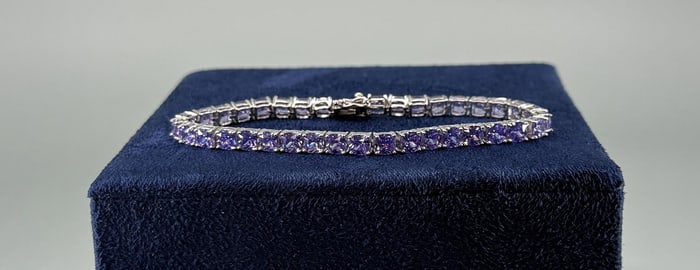 Bella Luce Sterling Tanzanite Tennis Bracelet