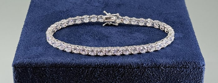 Sterling Silver Tennis Bracelet