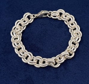 Sterling Silver Rolo Prochain Link Bracelet