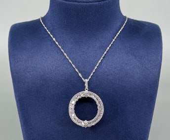 Fuzion Creations Sterling Silver CZ Necklace