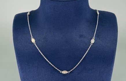 Sterling Silver Opal Necklace