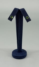 14K Gold Tsavorite Garnet Stud Earrings