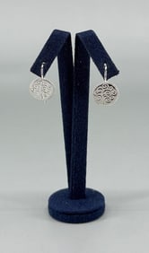 Sterling Silver Tree Of Life Earrings