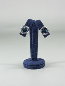 Sterling Silver London Blue Topaz Earrings