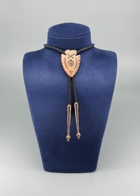 Trading Post Copper Arrowhead Bolo Tie
