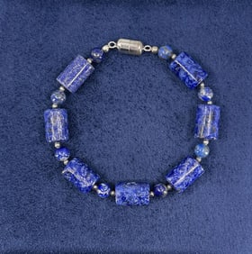Lapis Lazuli Beaded Bracelet