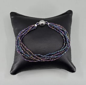 Iridescent Spinel Beaded Bracelet