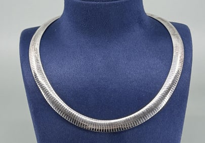 Milor Omega Sterling Silver Necklace