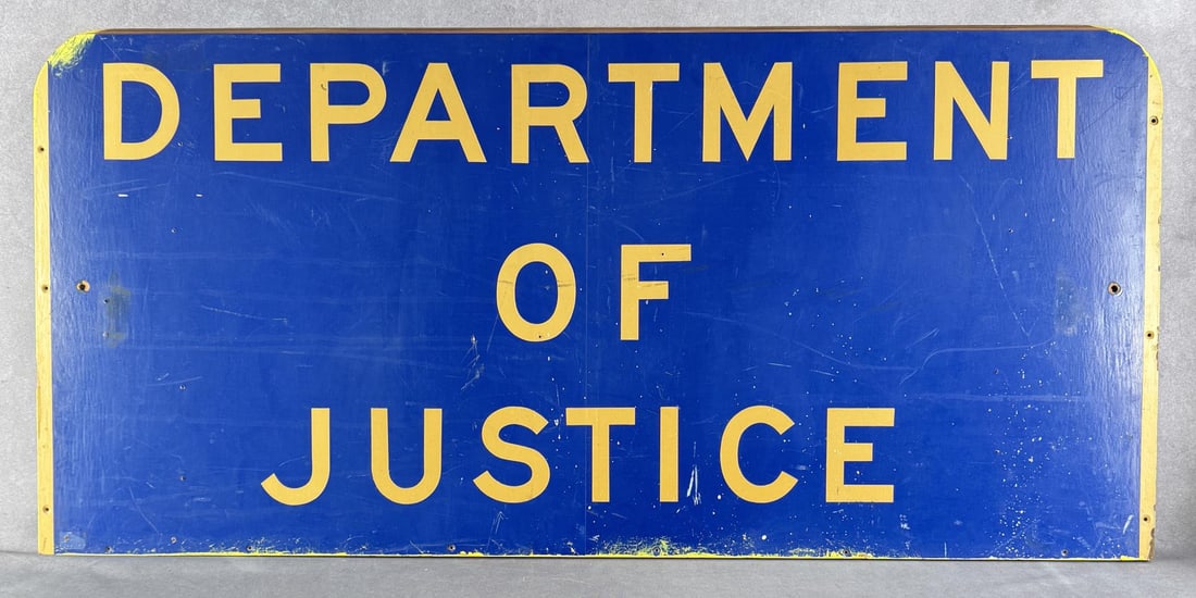 Montana Department of Justice Wood Sign (1 of 3)