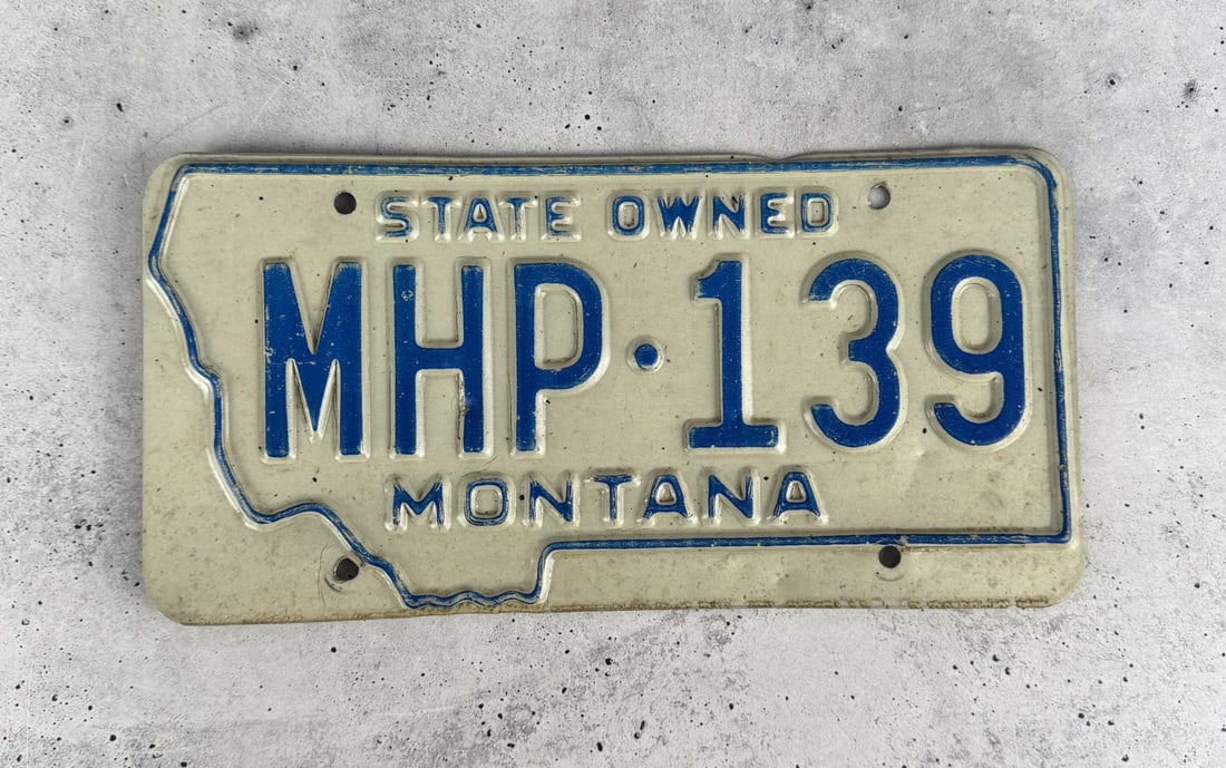 Montana Highway Patrol License Plate (1 of 3)