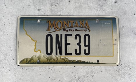Retired Montana Highway Patrol License Plate