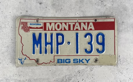 Montana Highway Patrol License Plate