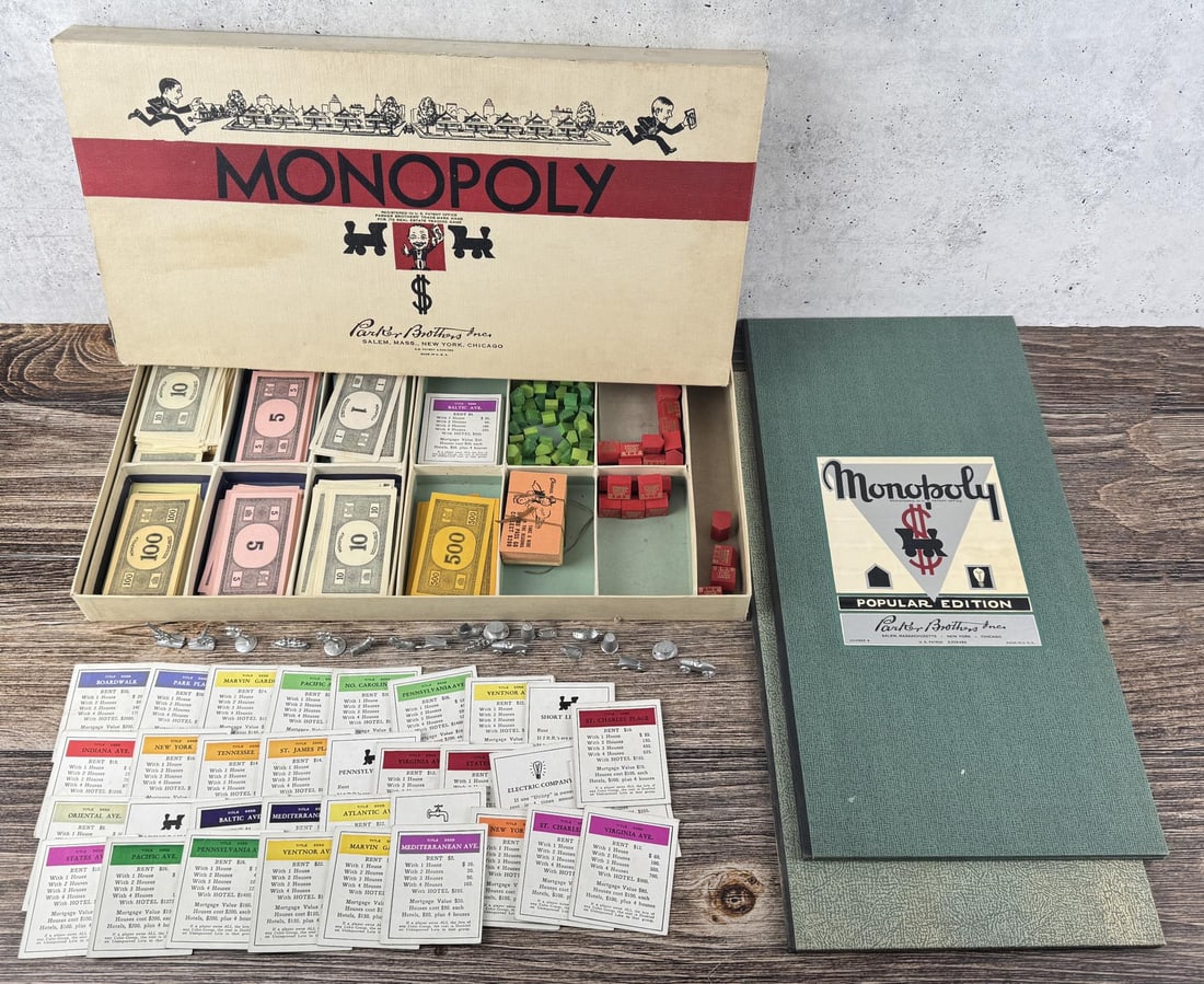 Parker Brothers Monopoly Board Game No. 9 (1 of 10)