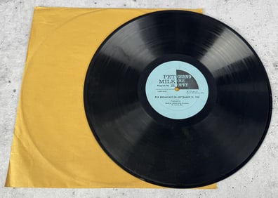 Pet Milk Grand Ole Opry Broadcast Vinyl Record