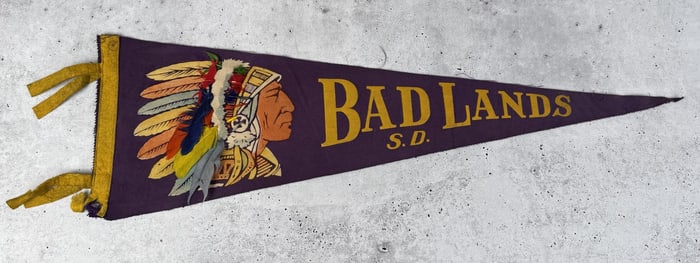Bad Lands South Dakota Souvenir Pennant