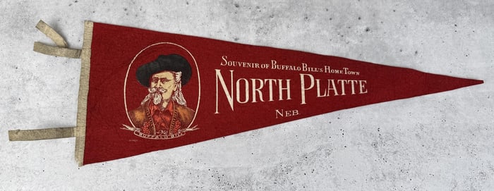 North Platte Nebraska Buffalo Bill Pennant