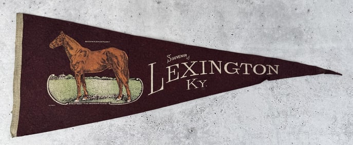 Lexington Kentucky Man O'War Souvenir Pennant