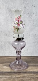 Riverside Purple Glass Kerosene Oil Lamp