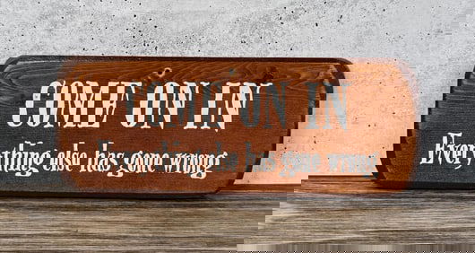 Humorous Wood Decor Sign