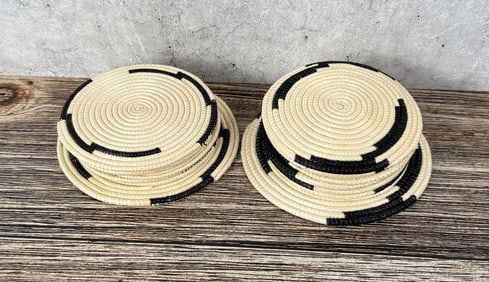 Rwanda Woven Basket Coasters