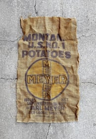 Meyer Deer Lodge Montana Potato Sack Front
