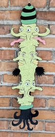 Steve Burnley Folk Art Critters Floatin Totem