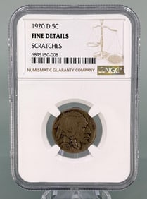1920 D Buffalo Nickel NGC Graded