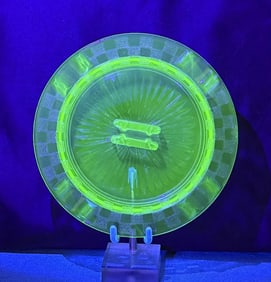 Hazel Atlas Uranium Glass Ashtray