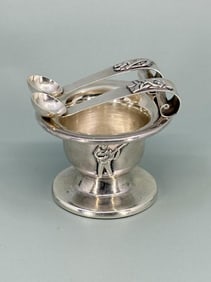 Los Castillo Taxco Mexico Sterling Salt Cellar