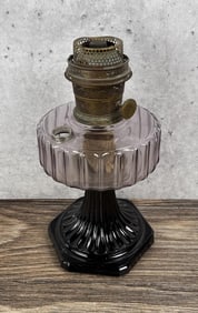 Aladdin Corinthian Black & Purple Oil Lamp