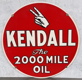Kendall The 2000 Mile Oil Sign