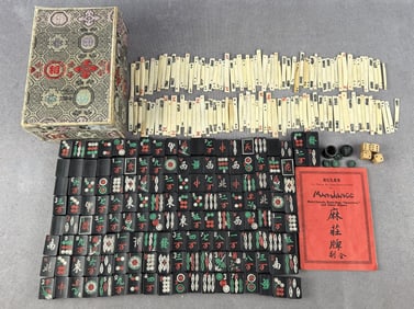 Mahjong Mah Jongg Game Set & Instructions