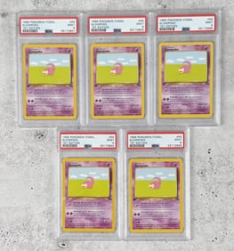 Group Of 1999 Pokeman Fossil 1st Edition Cards