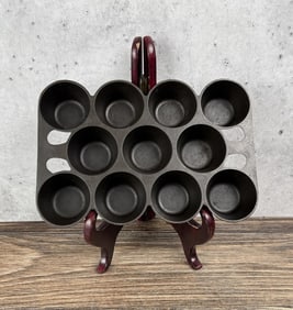 Griswold No 10 Cast Iron Muffin Pan 943 US Navy