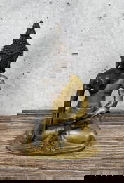 Antique Thailand Sukhothai Bronze Buddha Figure